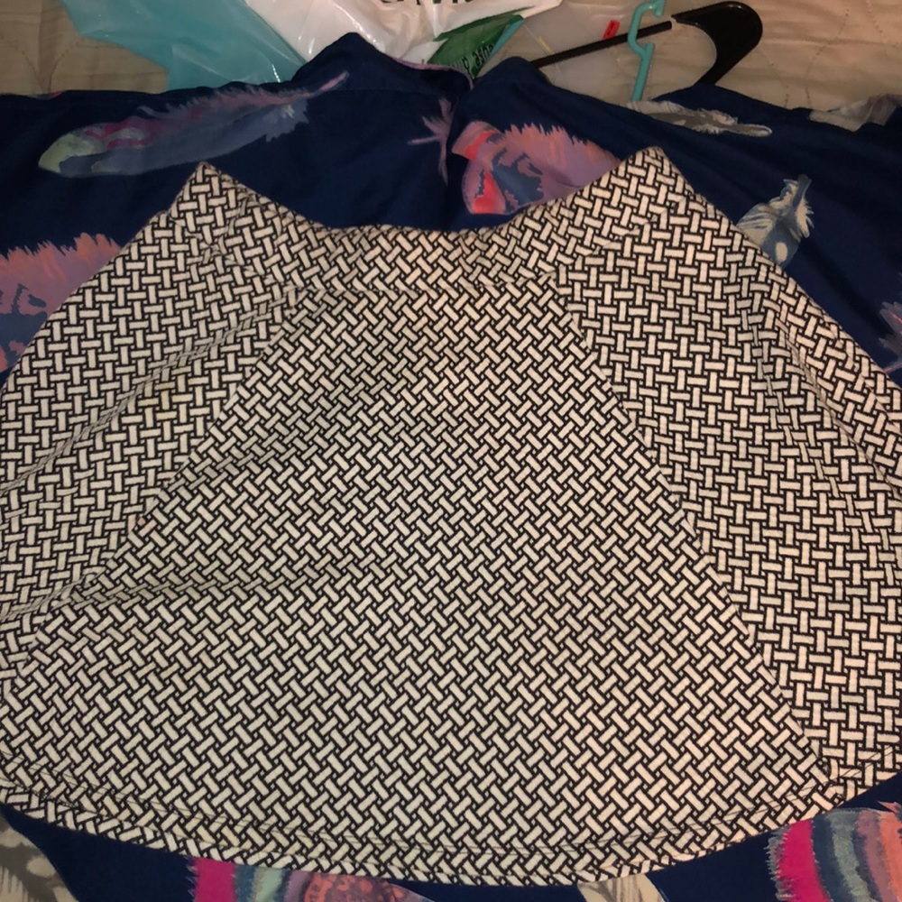 black and white skirt